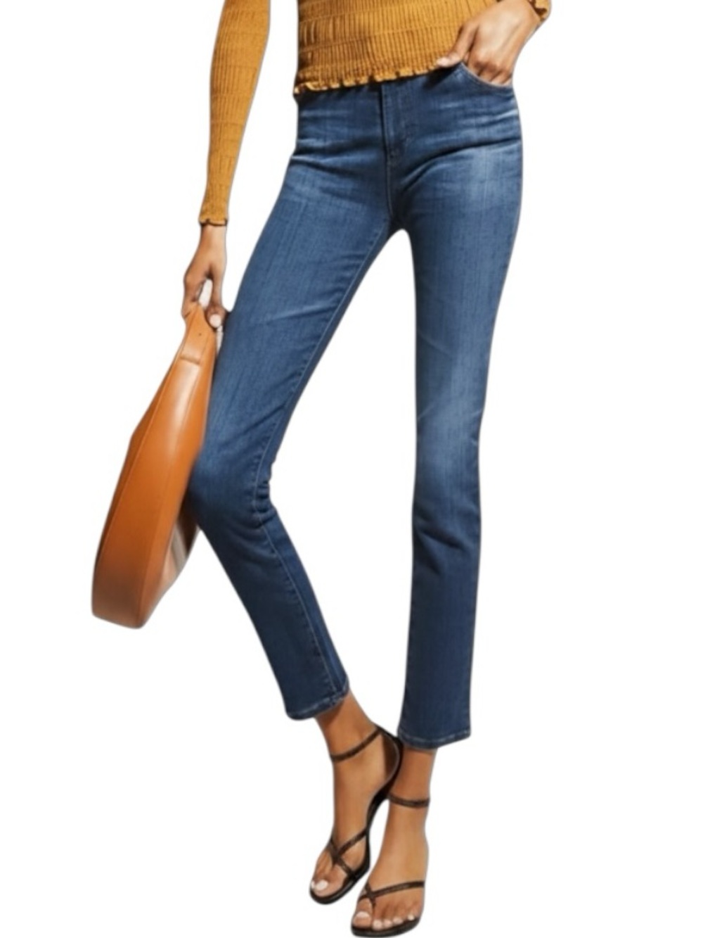 Ag Mari High Rise Slim Straight Leg Jeans 30 Japan